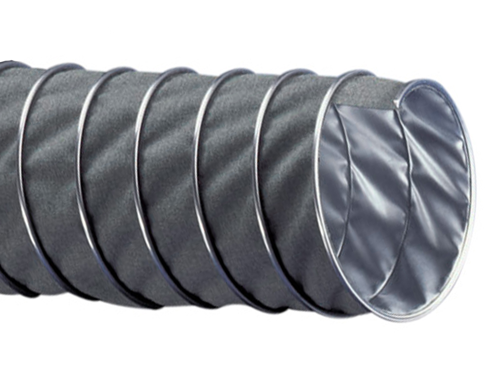 Aramid Absaugschlauch 38 mm, hitzebeständig und flexibel aramid300-spiralschlauch