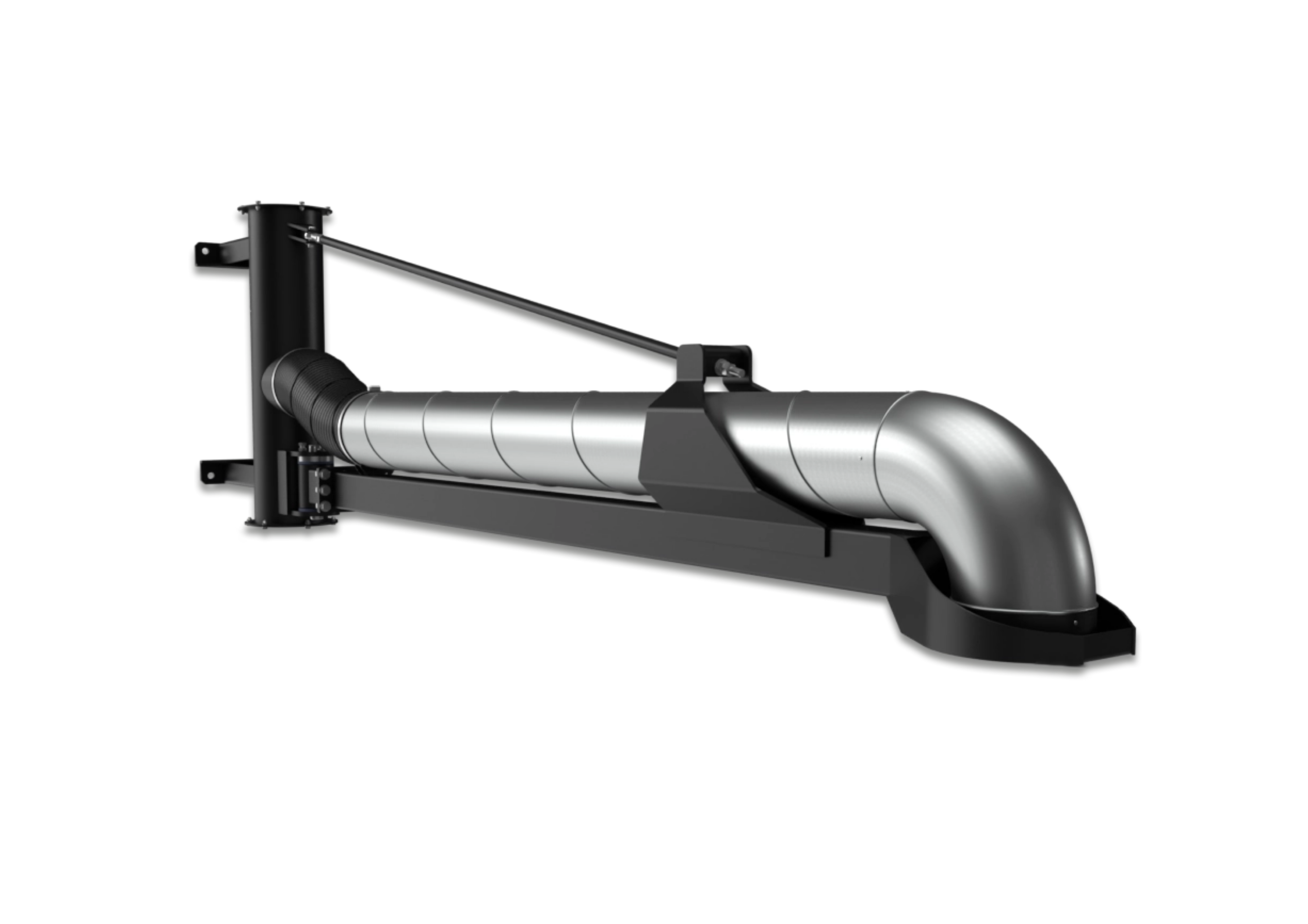 Schwenkausleger Ø 160mm mit einem Drehpunkt, Ausladung 2m schwenkausleger-1-drehpunkt