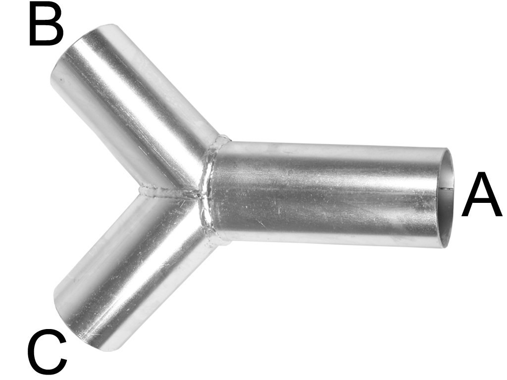 Hosenstück Edelstahl A=063 B=063  C=063